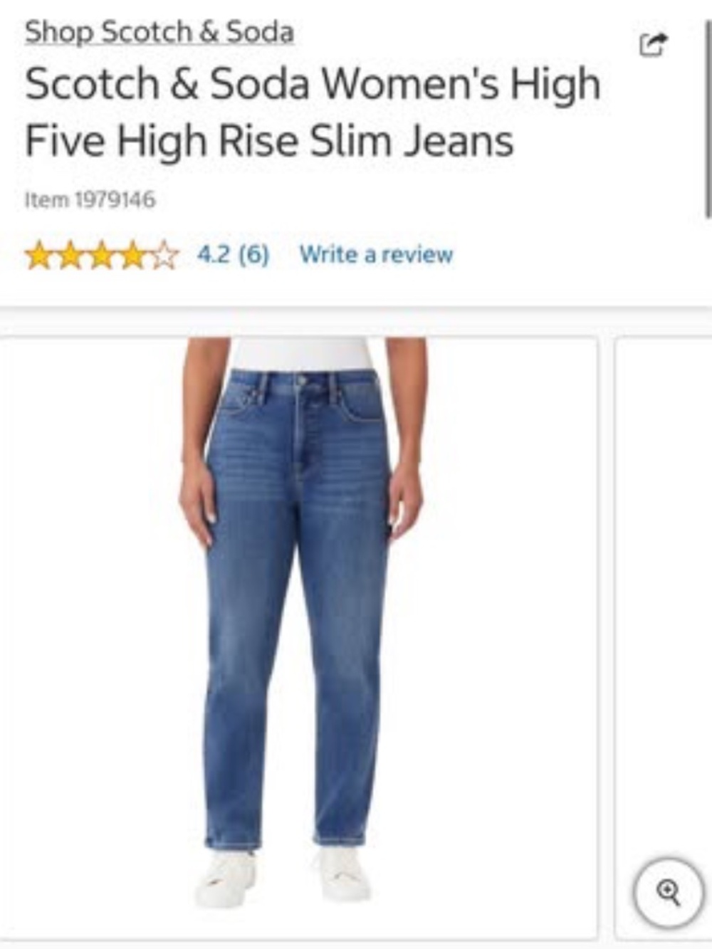Scotch & Soda Women's High Five High Rise Slim Jeans